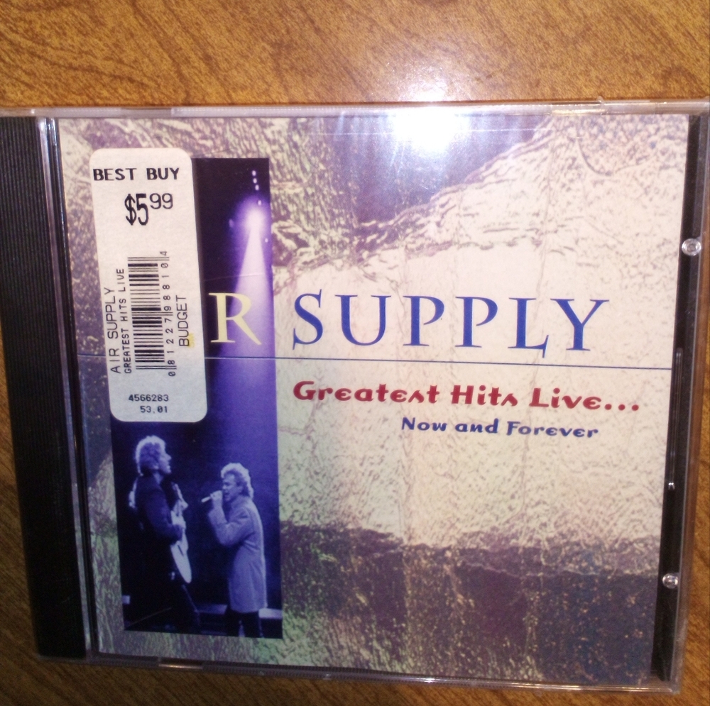 Air Supply Greatest Hits Live Now And Forever 1995 Giant Records CD Sealed